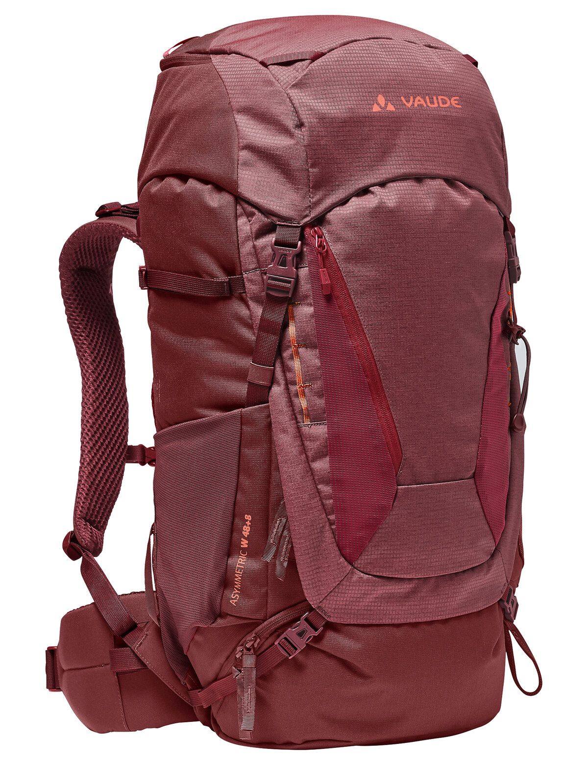 15943 - Women's Asymmetric 48+8 - dark cherry