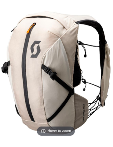 SCO BACKPACK EXPLORAIR 10-DUST WHITE